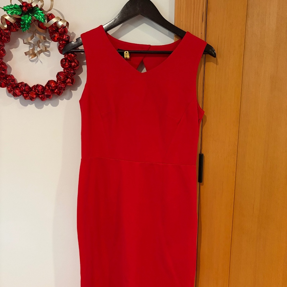 Talbots 4P red dress